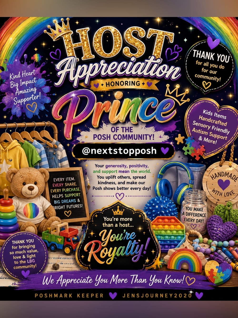 Aug 9th 3 PST Host Appreciation Day AKA Prince 🤴 host appreciation day and share